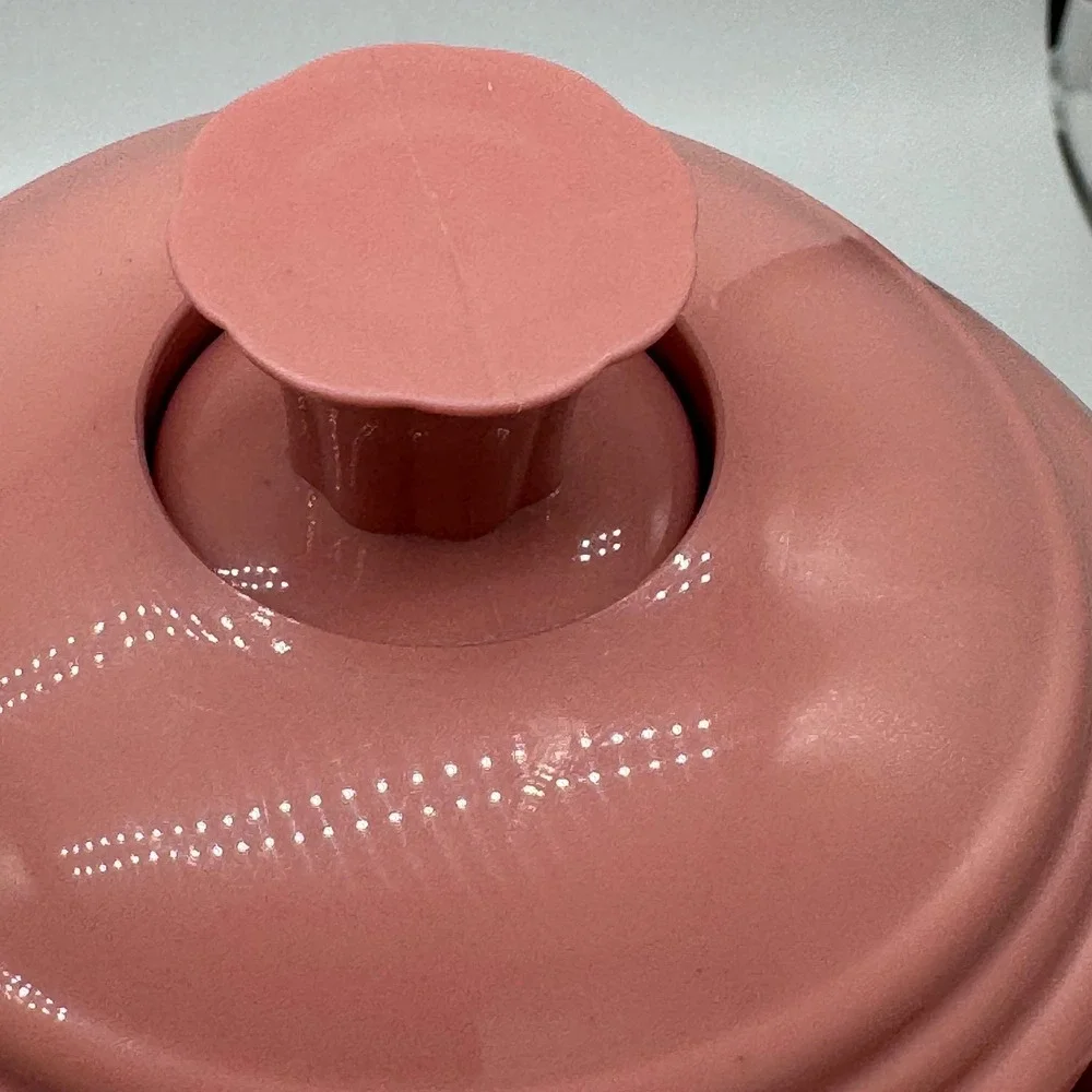 Vintage FIESTAWARE Rose Pink Insulated Thermal Coffee Carafe Pitcher w/ Lid MCM